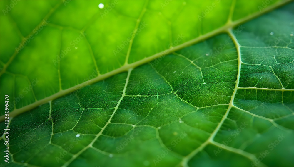 Close-up view of a leaf's surface Close-up view of a leaf's surface