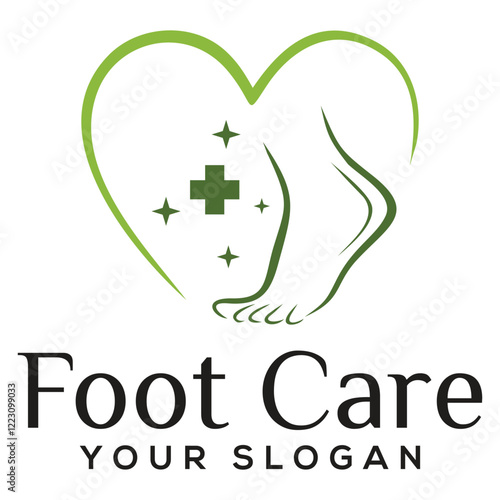 medical  foot health logo Foot Care Logo foot care logo creative design template concept health care solution medical doctor