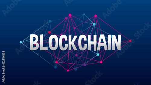 Blockchain technology. Decentralization. Vector illustration for decentralized finance, business, finance, cryptocurrency, digital global trade, payment, exchange