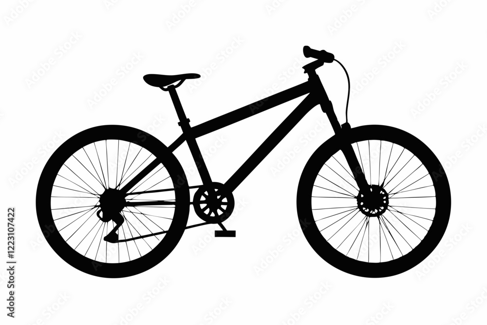 Obraz premium Mountain Biking Outlines Pack