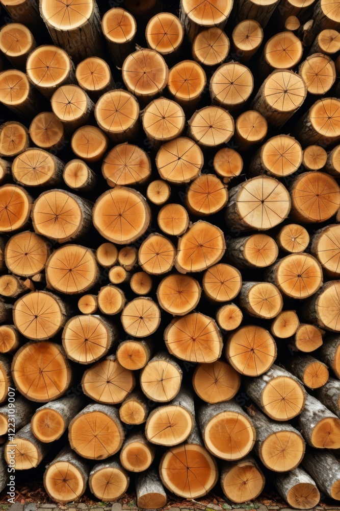 a close up of a pile of logs with a person walking by a close up of a pile of logs with a person walking by