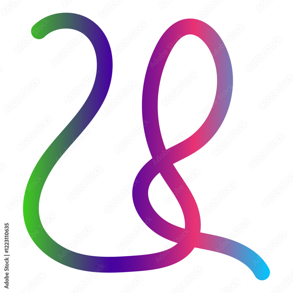 Obraz premium abstract gradient colorful rainbow wavy line 