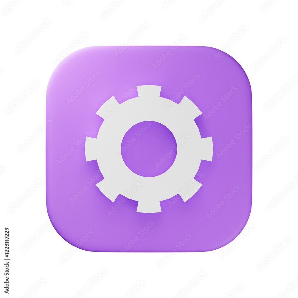 3d setting icon 3d setting icon