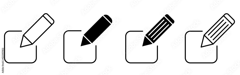 Edit Document Icon set. Edit Document Symbol. Simple flat icon illustration of Edit Document. Edit Text sign. Edit Document Icon set. Edit Document Symbol. Simple flat icon illustration of Edit Document. Edit Text sign.