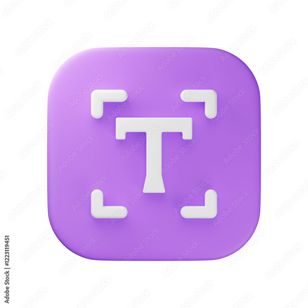 3d text icon 3d text icon