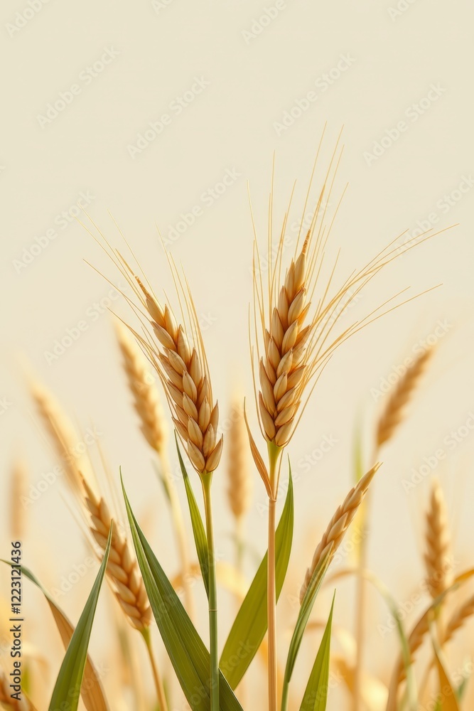 Fototapeta premium there are some wheat that are growing in the field