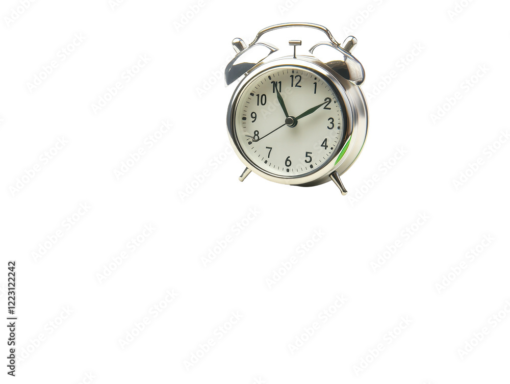 Isolated classic alarm clock Isolated classic alarm clock