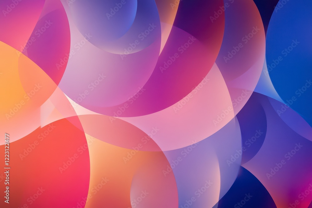 Obraz premium Abstract Colorful Background with Soft Curves and Gradients
