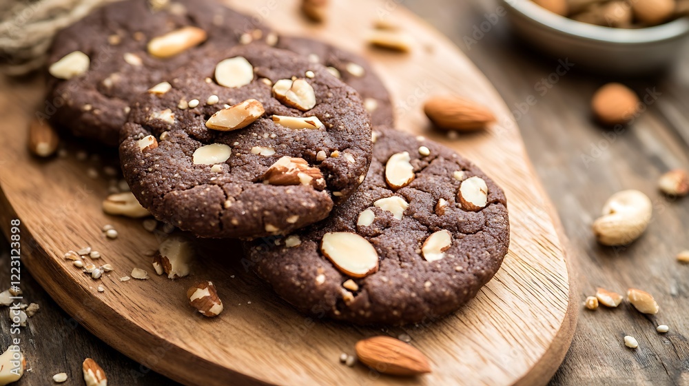 Ragi cookies or finger millet cookies delight in wholesome goodness with these delectable finger millet cookies topped with almonds and cashews a nutritious treat for health conscious food lovers Ragi cookies or finger millet cookies delight in wholesome goodness with these delectable finger millet cookies topped with almonds and cashews a nutritious treat for health conscious food lovers