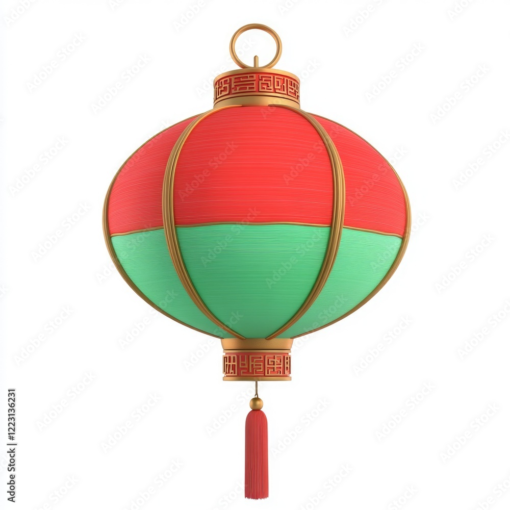 Obraz premium Hanging Lanterns Red Green