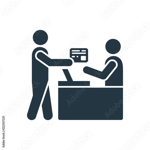 Payment at counter icon