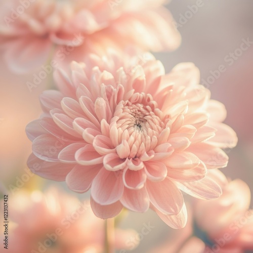 Pink flower bouquet close-up,