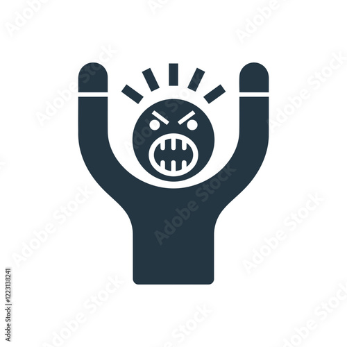 Extreme Rage Expression Icon