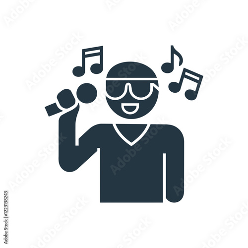 Happy Music Listener Icon