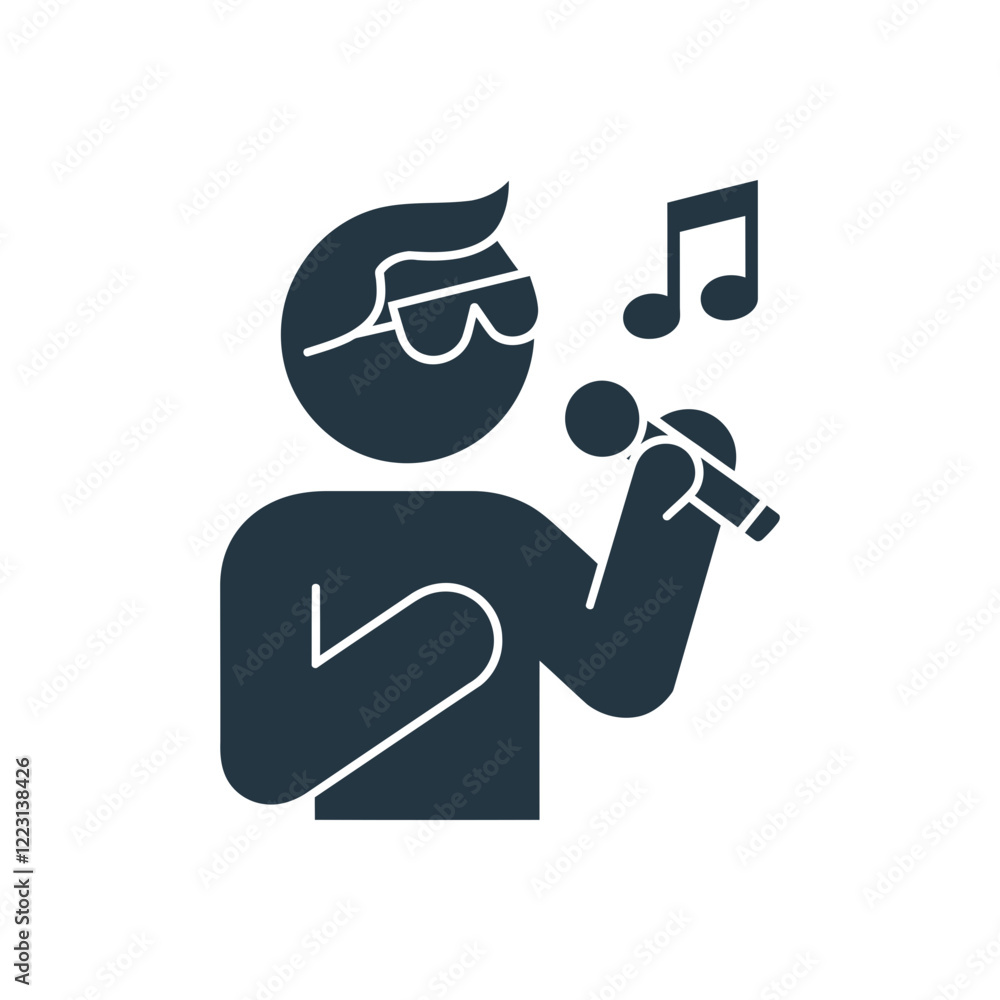 Singer Performance Entertainment Icon Singer Performance Entertainment Icon