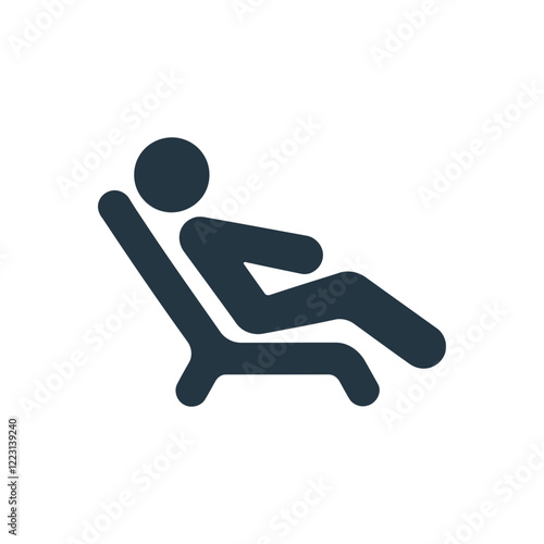 Relaxing on Recliner Icon
