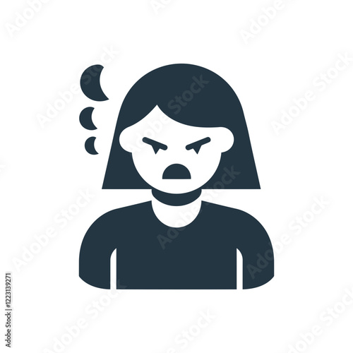 Angry Woman Icon