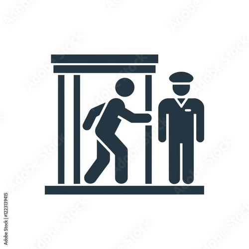 Prisoner Escaping Guard Icon