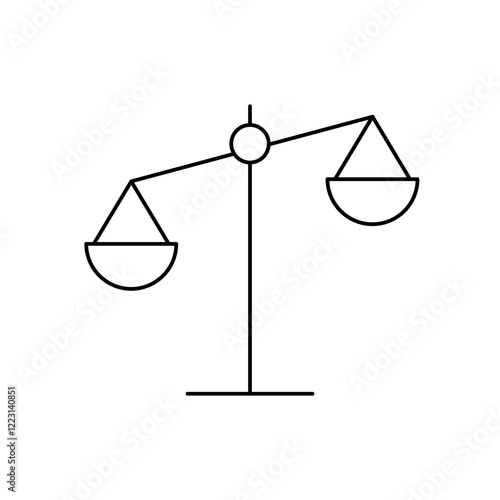 Scales Icon. Scales Symbol. Simple flat icon illustration of Scales. Law Scales Icon. Justice sign.