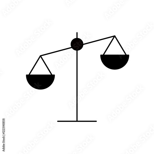 Scales Icon. Scales Symbol. Simple flat icon illustration of Scales. Law Scales Icon. Justice sign.