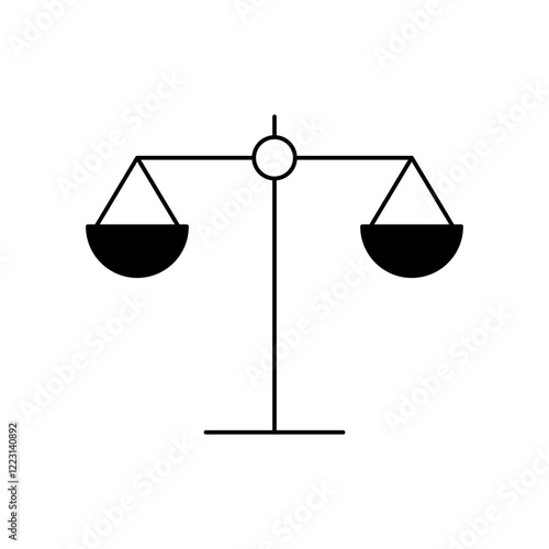 Scales Icon. Scales Symbol. Simple flat icon illustration of Scales. Law Scales Icon. Justice sign.