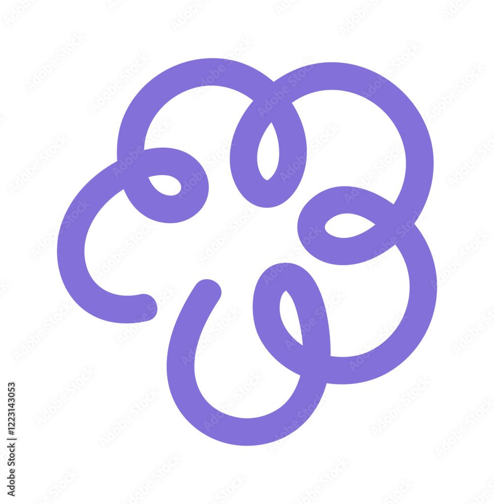 Fancy flower swirling color doodle Fancy flower swirling color doodle