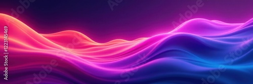 Wallpaper Mural Fluid, swirling neon gradients forming abstract waves , motion, design, abstract art Torontodigital.ca