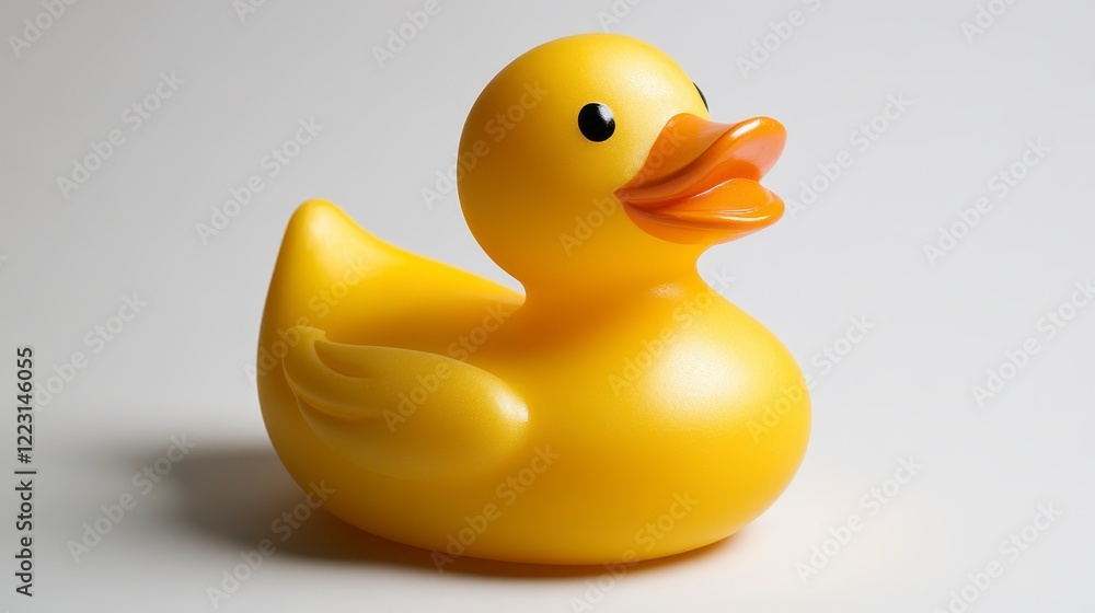 Yellow Rubber Duck Toy Bathtime Fun Cute Aquatic Bird Plastic Plaything