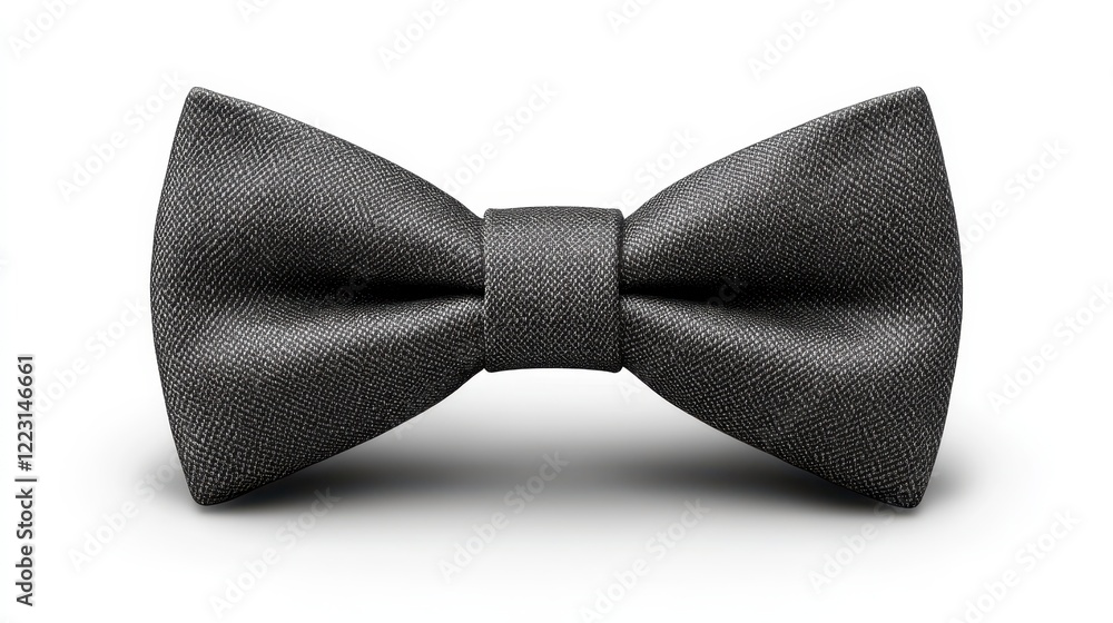 Elegant Charcoal Gray Bow Tie Formal Menswear Accessory Studio Shot Elegant Charcoal Gray Bow Tie Formal Menswear Accessory Studio Shot