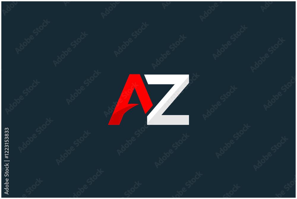 Initial AZ Logo Design Vector Initial AZ Logo Design Vector