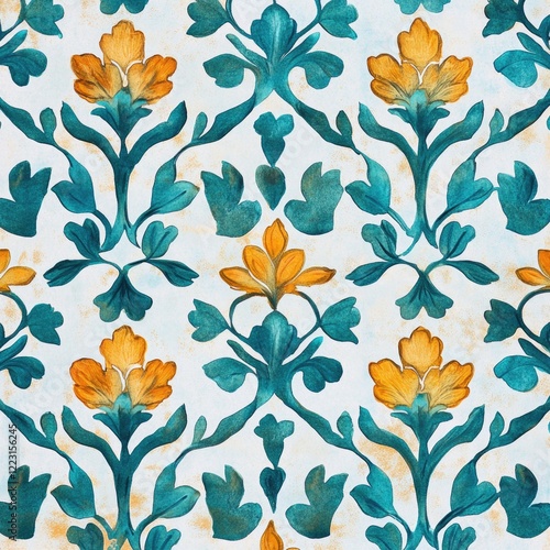 Close-up of flowers on a wall