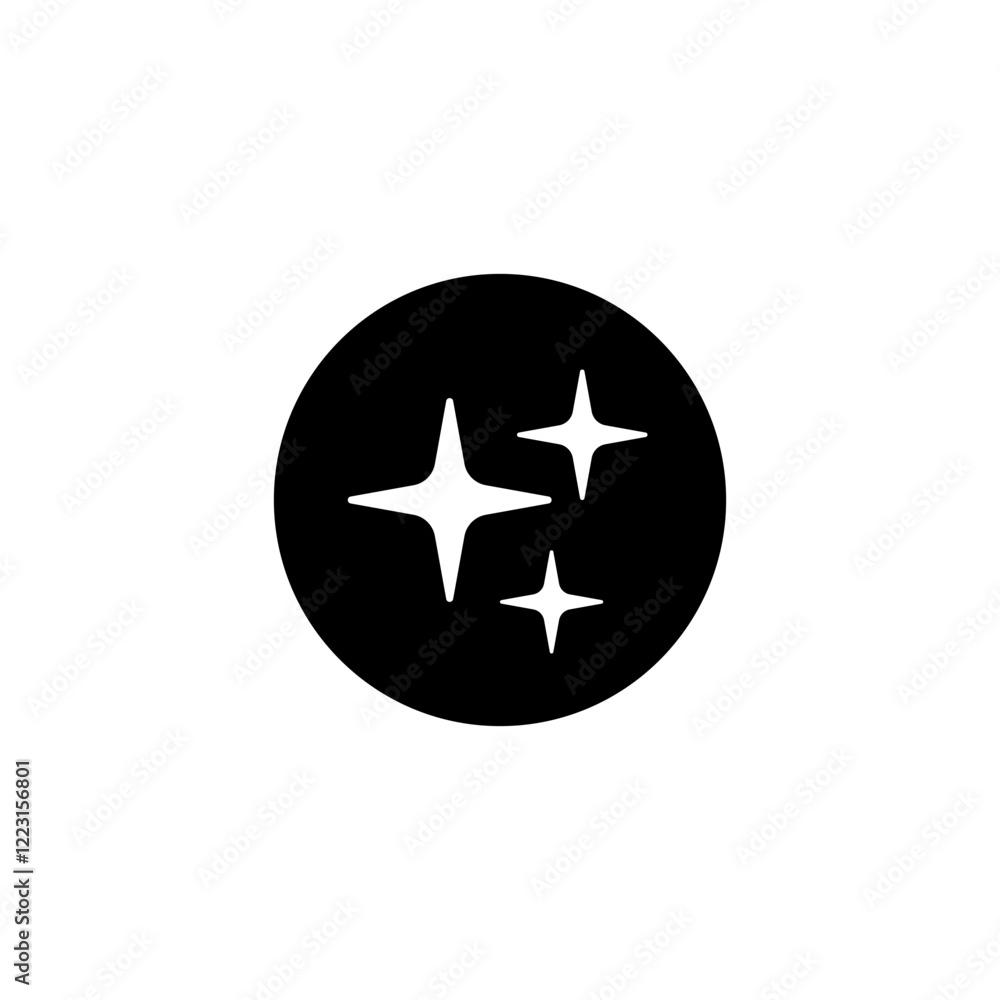 Generate icon. AI stars. Artificial intelligence, simple flat style, pictogram logo sign symbol vector illustration, isolated on white for mobile app Generate icon. AI stars. Artificial intelligence, simple flat style, pictogram logo sign symbol vector illustration, isolated on white for mobile app