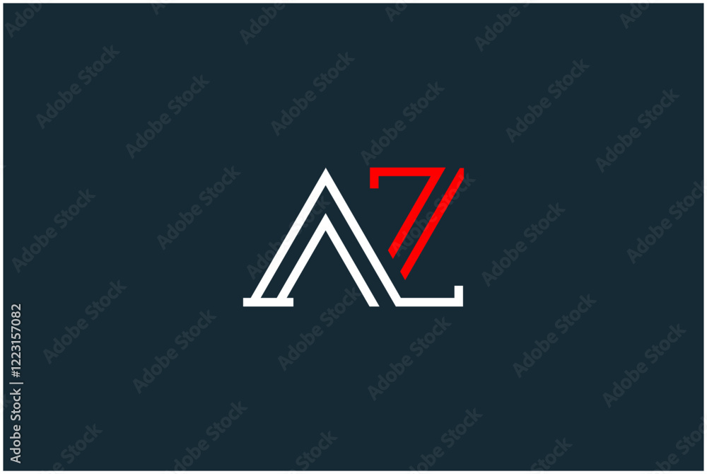 Initial AZ Logo Design Vector Initial AZ Logo Design Vector