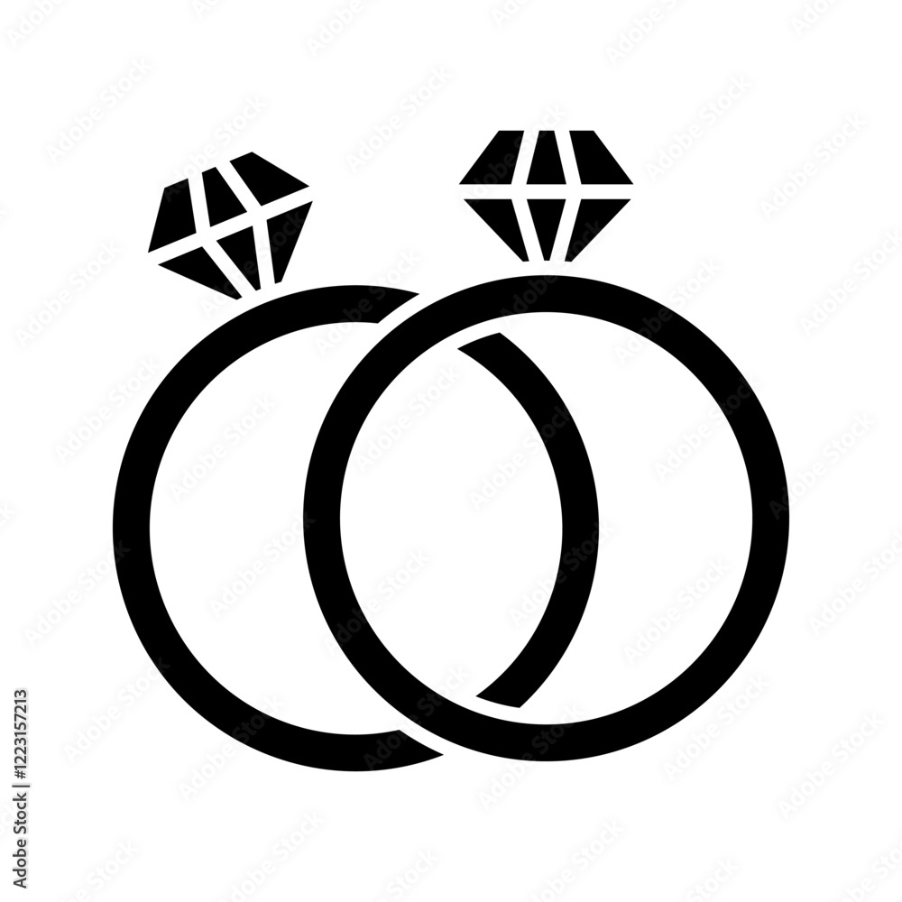Diamond ring line and glyph icon, jewelry and marriage, brilliant ring sign, vector graphics, a linear pattern on a white background.
Diamond ring line and glyph icon, jewelry and marriage, brilliant ring sign, vector graphics, a linear pattern on a white background.