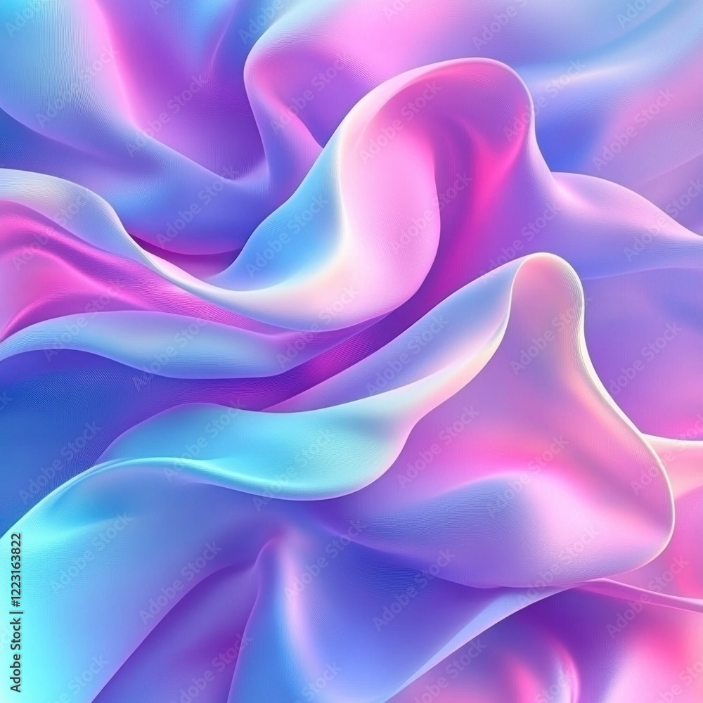 Fototapeta premium Abstract pastel fabric swirls, design background