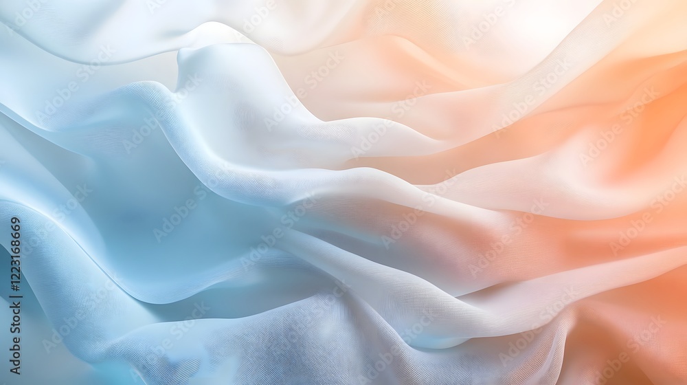Obraz premium Harmonious Peaceful Gradients Featuring Soft Light Tones Neutral Abstract Patterns and a Modern Delicate Aesthetic Charm This Image Evokes a Sense of Tranquility Serenity