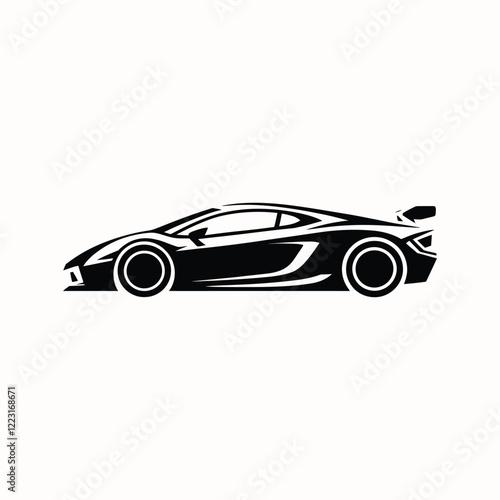 Luxury Sports Car Logo Design 