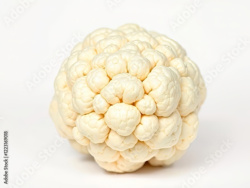 Vibrant Cauliflower on White Background - High-Quality AI Photo