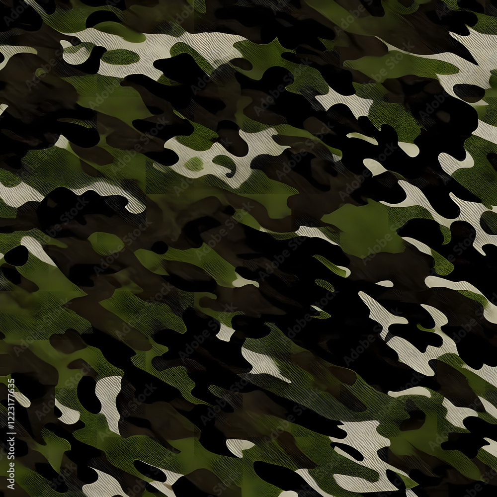 Fototapeta premium camouflage texture, dark green background, protective print, army design, stylish pattern for uniform