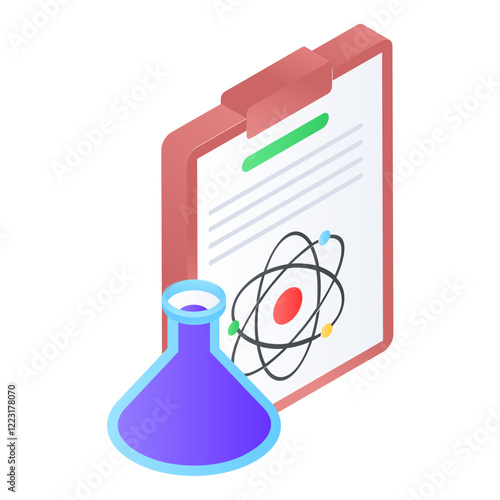 Server Operation Summary Report  isometric concept, vector icon design, Web hosting service Symbol, Computing machines Sign, Internet Application Management stock illustration