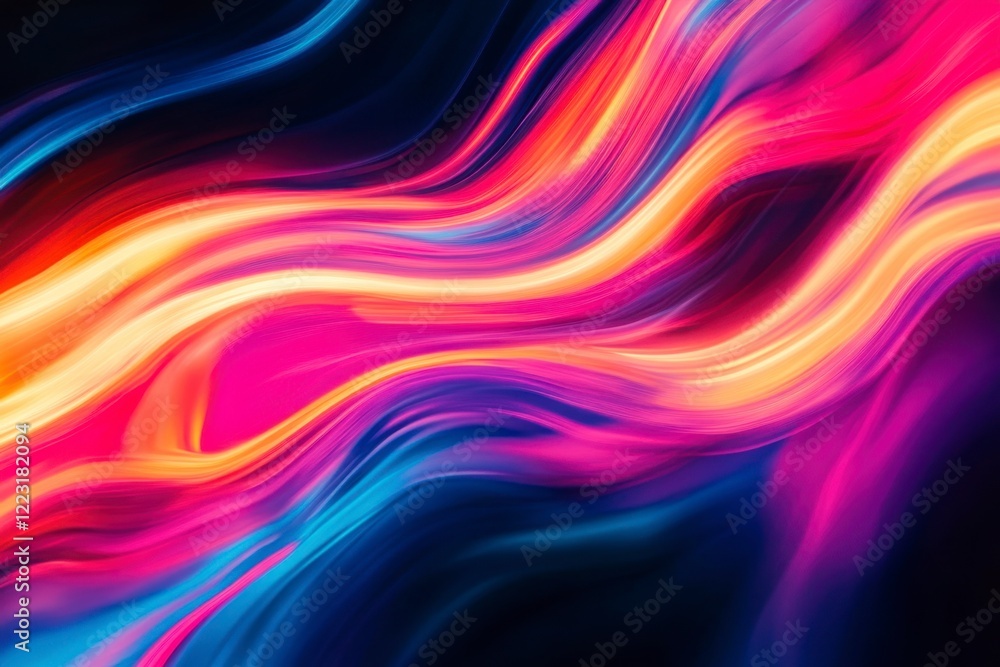 Vibrant Colorful Swirls of Light in Abstract Pattern Display Vibrant Colorful Swirls of Light in Abstract Pattern Display