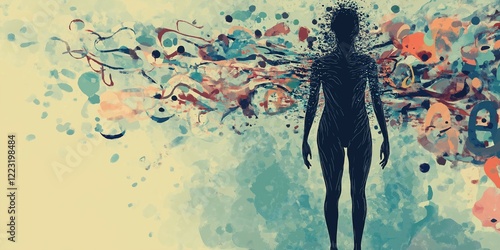 Conceptual Representation of Eating Disorders and Emotional Struggles. Visualizing Anorexia Nervosa: Restriction and Fear of Weight Gain. Bulimia Nervosa Depiction. mental health - Eating Disorders