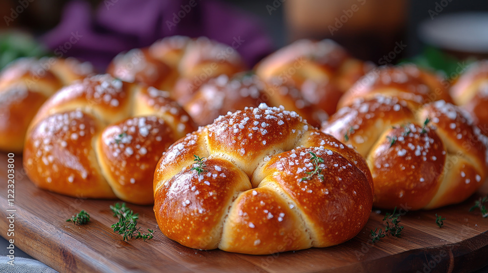 Soft pretzels with a golden crust Soft pretzels with a golden crust