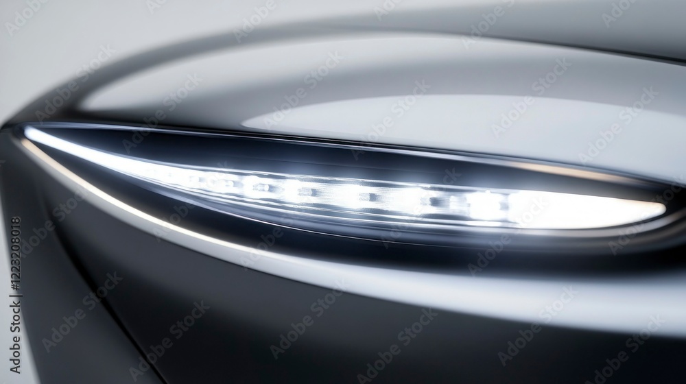Innovative ultrathin led headlights revolutionizing automotive design in modern vehicles high-tech environment close-up view Innovative ultrathin led headlights revolutionizing automotive design in modern vehicles high-tech environment close-up view