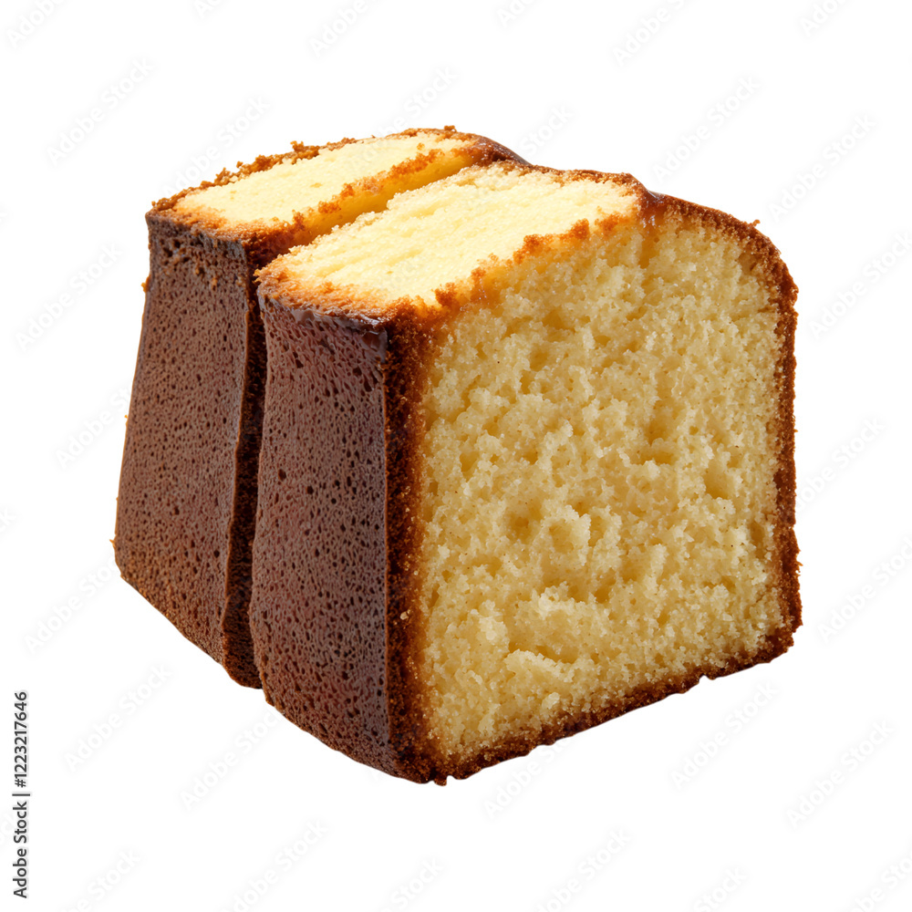Delicious Pound Cake Isolated on Transparent Background Delicious Pound Cake Isolated on Transparent Background