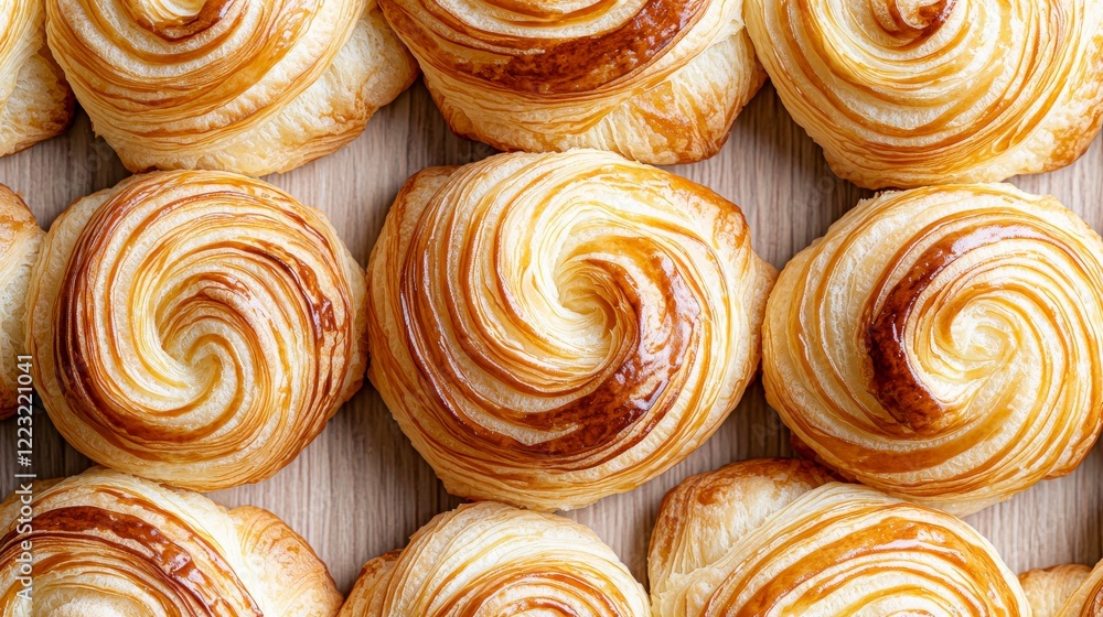 Fototapeta premium Delicious Swirl Pastry Close Up