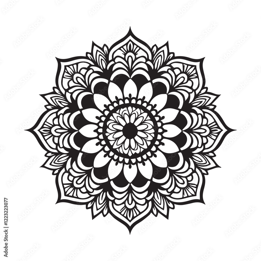 A Mandala Symbol of Harmony and Balance A Mandala Symbol of Harmony and Balance