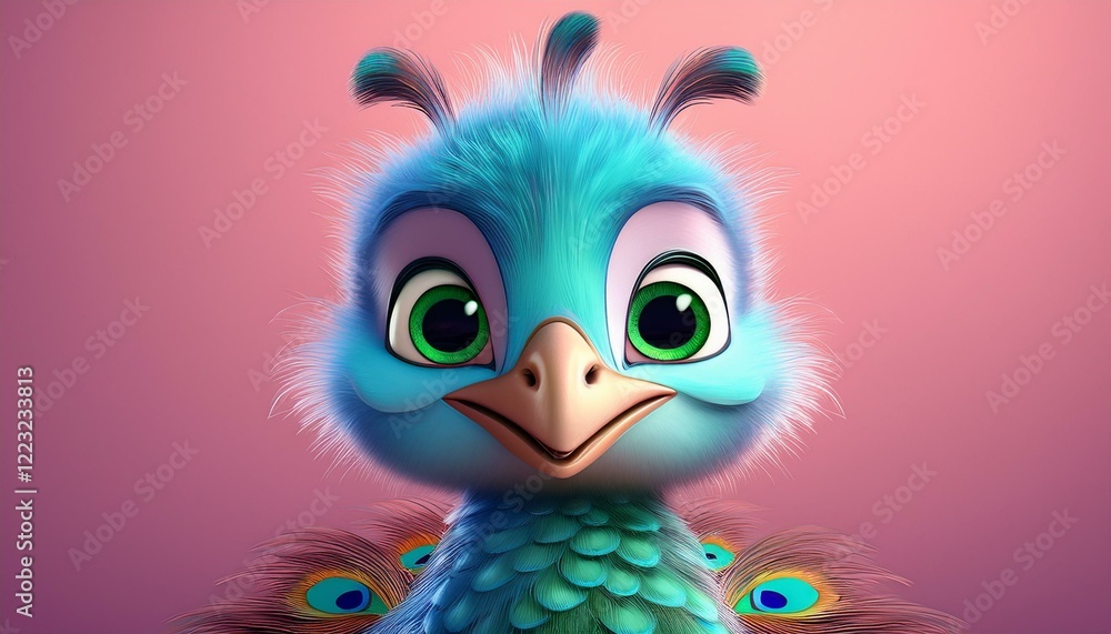 Niedlicher Pfau Niedlicher Pfau