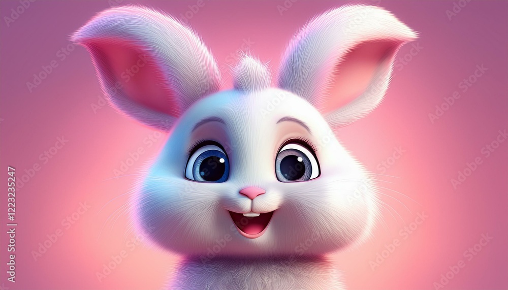 Naklejka premium Niedliches Häschen