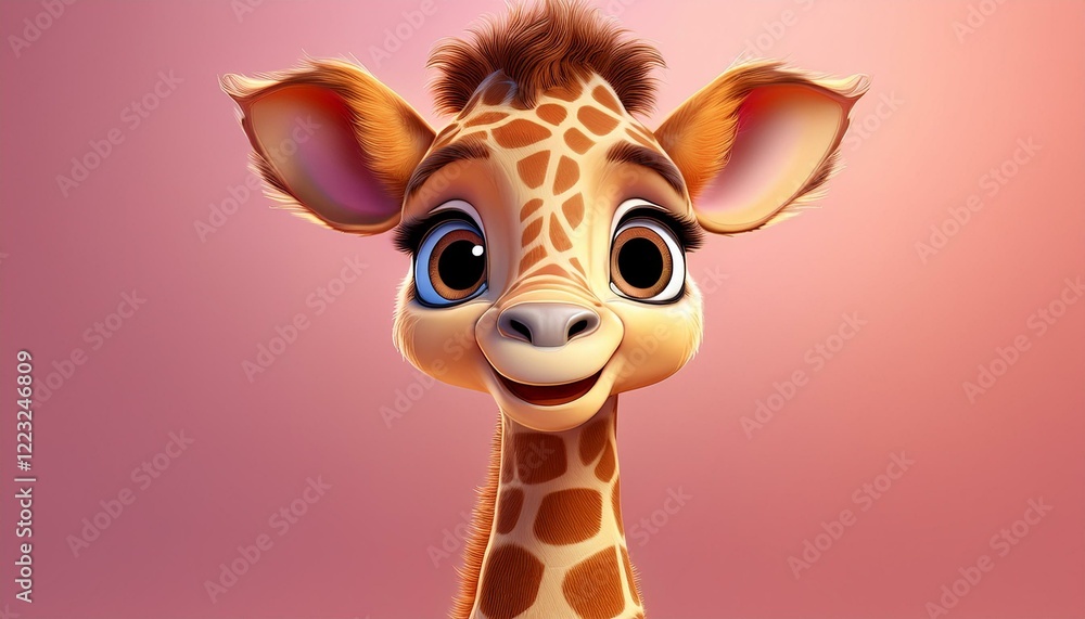 Obraz premium Niedliche Giraffe